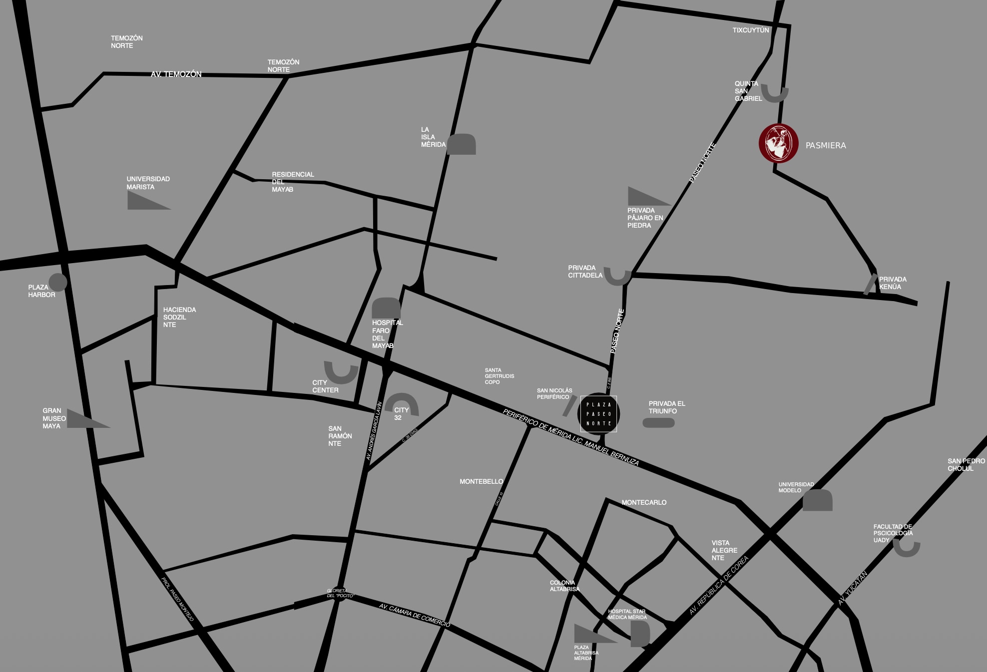 Mapa Paseo Norte